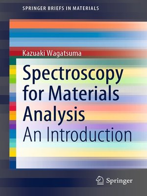 cover image of Spectroscopy for Materials Analysis